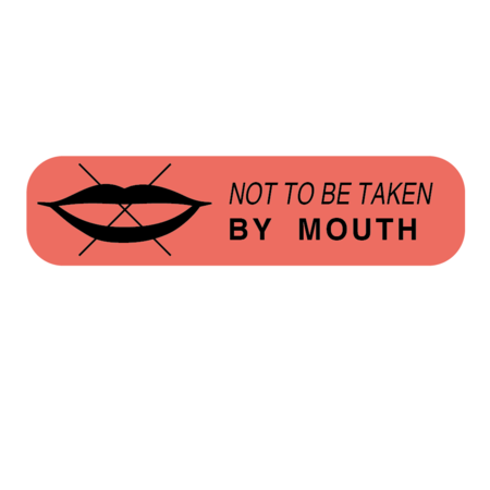 NEVS Not To Be Taken By Mouth 3/8" x 1-1/2" PAUX-73